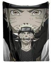 Cobertor de flanela macia Naruto Ninja Fight Pattern 300g