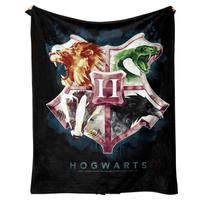 Cobertor de flanela, macio, padrão digital, poliéster de Hogwarts, 300g Cobertor de flanela, macio, padrão digital, poliéster de Hogwarts, 300g