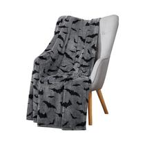 Cobertor De Flanela Preto Para Sofá, Escritório, Cama, Viagem, Camping, Uso Em Quatro Estações