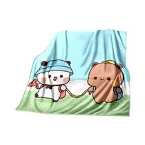 Cobertor De Flanela Quente Para Crianças Com Estampa De Urso Em Desenho Animado, Macio E