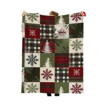 Cobertor De Flanela Xadrez Vermelho Buffalo Com Flocos De Neve Para O Natal, Macio E Confortável, Cobertor De Flanela Xadrez Vermelho Buffalo Com Flocos De Neve Para O Natal, Macio E Confortável,