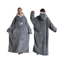 Cobertor De Fleece Extra Longo E Grande Para Mulheres E Homens, Pijama De Inverno Grosso E Peludo