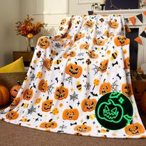 Cobertor de Halloween Joiedomi 127x152cm Soft Glow in Dark