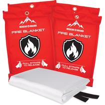 Cobertor de incêndio RESCUE GUARD Emergency à prova de fogo 40x40cm, pacote com 4