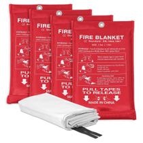 Cobertor de incêndio Safewayfire Emergency Fire, pacote com 4