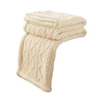 Cobertor de Lã de Cordeiro Quente e Grosso para Escritório e Lazer