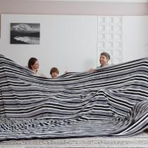 Cobertor de lã de grandes dimensões COOVA 305x305 cm, cinza macio e quente Cobertor de lã de grandes dimensões COOVA 305x305 cm, cinza macio e quente