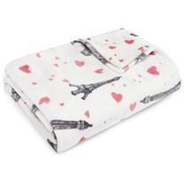 Cobertor de lã de pelúcia Betsey Johnson Paris Love rosa Cobertor de lã de pelúcia Betsey Johnson Paris Love rosa