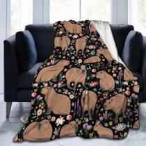 Cobertor de lã de pelúcia Putxubio Capybara 100x125cm para crianças Cobertor de lã de pelúcia Putxubio Capybara 100x125cm para crianças