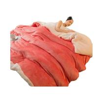 Cobertor De Lã Dupla Face Tamanho Queen, Quente Para O Inverno, Colcha Para Camping