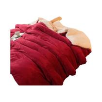 Cobertor De Lã Dupla Face Tamanho Queen, Quente Para O Inverno, Colcha Para Camping