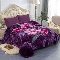 Cobertor de lã JML King Size Korean Mink 85 x 95 polegadas 4,1 kg roxo