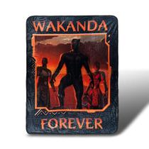 Cobertor de lã Marvel Black Panther Wakanda Forever 115x150cm Cobertor de lã Marvel Black Panther Wakanda Forever 115x150cm