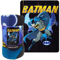 Cobertor de lã NORTHWEST Batman 114 x 152 cm com adesivos para crianças