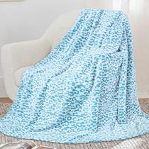 Cobertor de lã SEEGU leve azul celeste 130x150cm