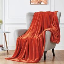 Cobertor de lã Walensee Plush Throw 66x90cm de microfibra laranja Cobertor de lã Walensee Plush Throw 66x90cm de microfibra laranja
