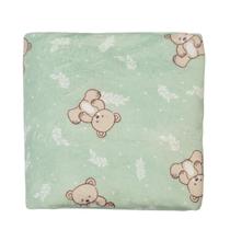 Cobertor De Microfibra Bebê Estampado Ursinho Papi