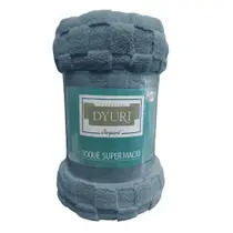 Cobertor De Microfibra Casal Dyuri Square - Jolitex Cinza
