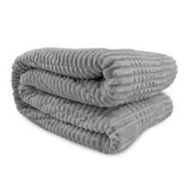 Cobertor De Microfibra Casal Mont Blanc Cinza - Andreza Cobertor De Microfibra Casal Mont Blanc Cinza - Andreza