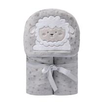 Cobertor De Microfibra com Capuz bordado