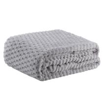 Cobertor de Microfibra Jacquard King com Toque de Seda Blanket Zurich Prata