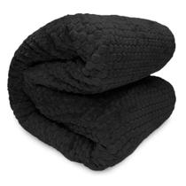 Cobertor De Microfibra Queen Corttex Lugano Preto
