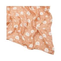 Cobertor De Muslin De Algodão De Bambu Macio E Fofo Para Bebês 120x110cm, Toalha Envolvente Elinfant