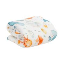Cobertor De Musselina Grosso Para Bebês Recém-Nascidos, 6 Camadas, Super Absorvente, Impressão