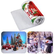 Cobertor de neve falso de Natal BBTO Large White 1,5 x 2m