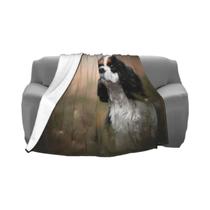 Cobertor De Pelúcia Coral Fleece Com Estampa De Cavalier King Charles Spaniel, Fino, Para Inverno, Cobertor De Pelúcia Coral Fleece Com Estampa De Cavalier King Charles Spaniel, Fino, Para Inverno,