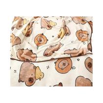 Cobertor De Pelúcia Fofo Capivara Estampado, Cobertor Macio De Lã Para Sofá, Colcha, Fronha