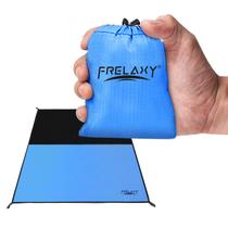Cobertor de piquenique de bolso Frelaxy impermeável azul praia 70x120cm