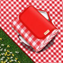Cobertor de piquenique dobrável impermeável SAMSIER 200x200 cm vermelho Cobertor de piquenique dobrável impermeável SAMSIER 200x200 cm vermelho