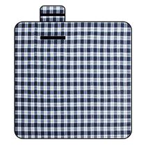 Cobertor de piquenique preto de veludo impermeável 130x150cm