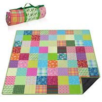 Cobertor de piquenique Supfitness 203x203 cm impermeável dobrável Cobertor de piquenique Supfitness 203x203 cm impermeável dobrável