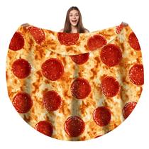 Cobertor de pizzas Throw Bcareself para crianças adultas 150x150cm