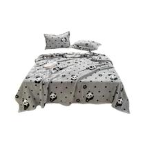 Cobertor De Plush Fluffy Com Estampa De Panda, Macio E Quente, Ideal Para Cama E Sofá, Tamanhos