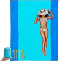 Cobertor de praia Aocktobar Sandproof 270x210 cm Nylon de secagem rápida