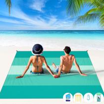 Cobertor de praia BYDOLL 198x206 cm impermeável à prova de areia grande