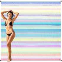 Cobertor de praia BYDOLL 198x206 cm impermeável à prova de areia grande