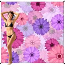 Cobertor de praia BYDOLL 198x206cm impermeável à prova de areia de grandes dimensões