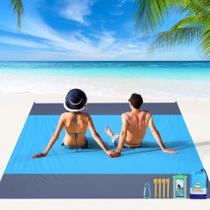 Cobertor de praia BYDOLL 198x206cm impermeável à prova de areia grande