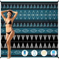 Cobertor de praia BYDOLL 198x206cm impermeável à prova de areia grande