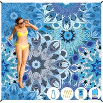 Cobertor de praia BYDOLL 198x206cm impermeável à prova de areia grande
