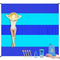 Cobertor de praia de nylon de grandes dimensões BYDOLL 198x280cm impermeável