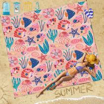 Cobertor de praia Famstar 198x279 cm à prova de areia impermeável