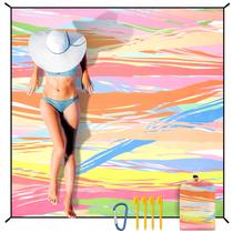 Cobertor de praia HIHOHO impermeável à prova de areia 200x210 cm Cobertor de praia HIHOHO impermeável à prova de areia 200x210 cm