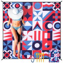 Cobertor de praia HIHOHO impermeável à prova de areia 200x211 cm Cobertor de praia HIHOHO impermeável à prova de areia 200x211 cm