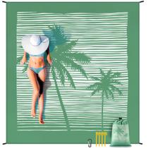 Cobertor de praia HIHOHO impermeável à prova de areia 200x211cm Cobertor de praia HIHOHO impermeável à prova de areia 200x211cm