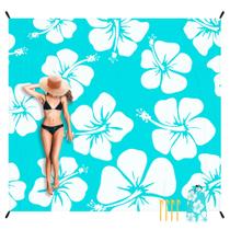 Cobertor de praia impermeável à prova de areia Alarmore 280x300 cm